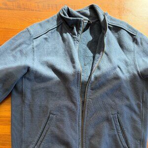 🧥 Men’s American Giant Full-Zip Sweatshirt | Medium | Blue-Gray